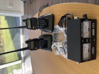 SWR- och effektmätare samt Jakt/komradio Baofeng UV-5R 2 st